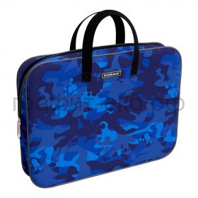 Портфель А4+ ErichKrause ткань Sea Camo синий 52656