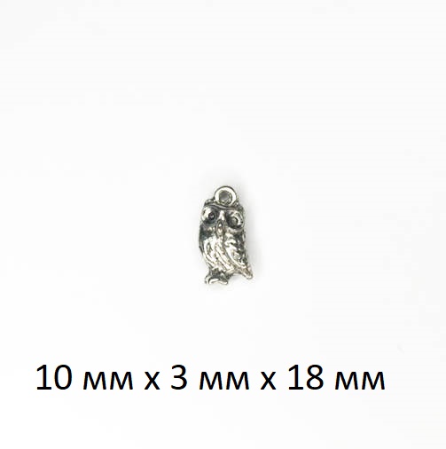 фото металлическая подвеска сова ШМ20-Сова1 (серебро)