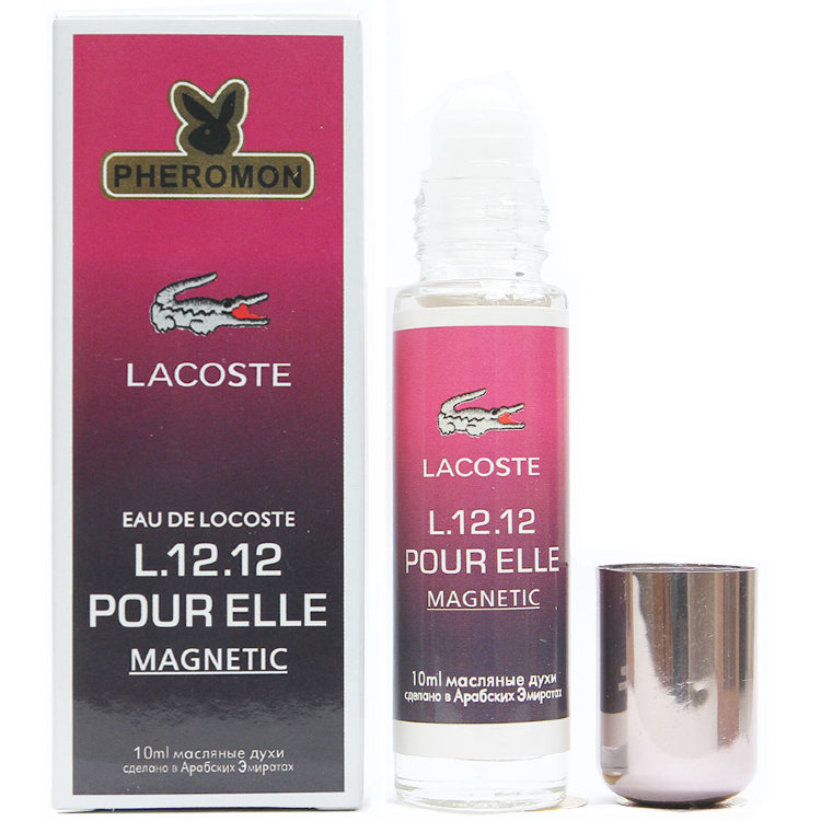 Масляные духи с феромонами Lacoste L.12.12 Pour Elle Magnetic 10ml
