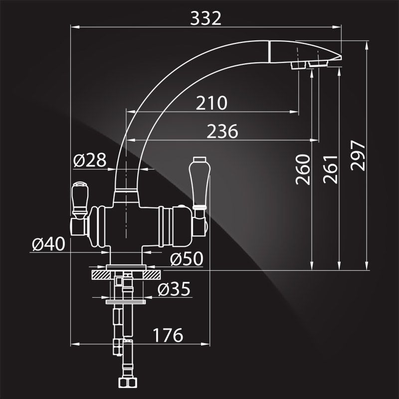 Elghansa Terrakotta 56A5840 (хром) Смеситель для кухни под фильтр