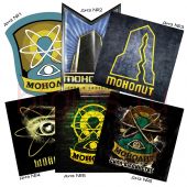 Виниловые наклейки группировки Монолит сталкер из вселенной S.T.A.L.K.E.R.