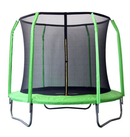 Батут с защитной сеткой внутрь, салатовый Sport Elite 2,44м GB30201-8FT
