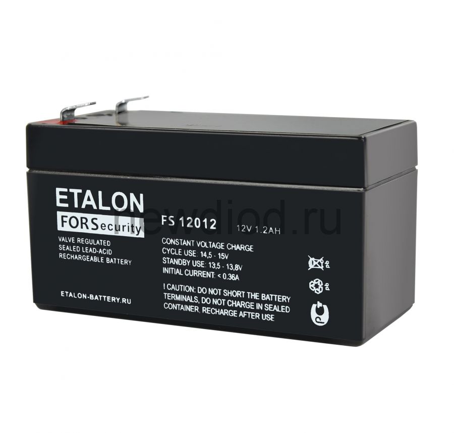 Аккумулятор ETALON FS 12012 (12В/1.2Ач)