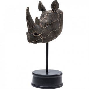 Предмет декоративный Head Rhino, коллекция "Голова носорога" 31*69*42, Полирезин, Черный