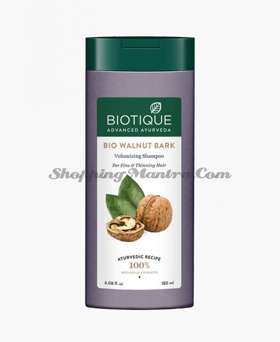 Шампунь для увеличения объема волос Биотик Грецкий орех | Biotique Bio Walnut Bark Body Building Shampoo