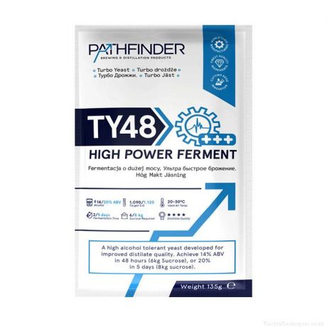 Спиртовые турбо дрожжи Pathfinder "48 Turbo High Power Ferment", 135 г