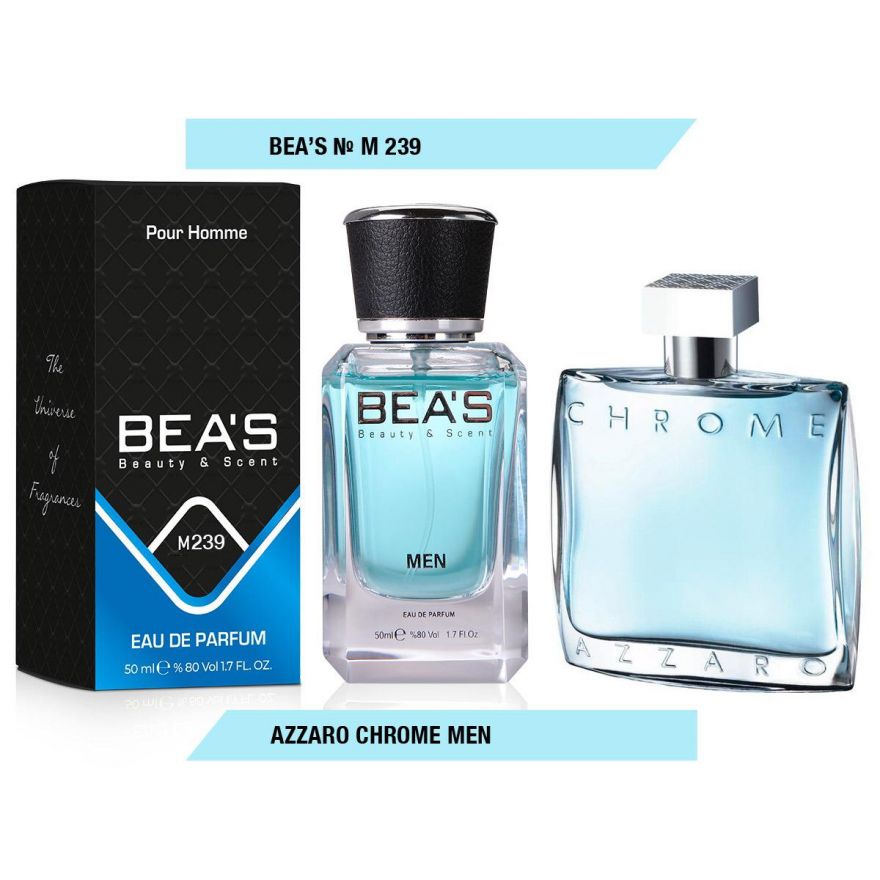 BEA'S (Beauty & Scent) M 239 - Azzaro Chrome For Men 50 мл