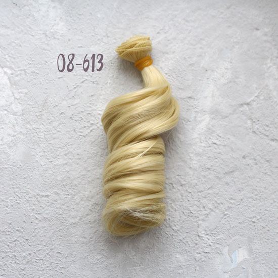 Трессы для создания причеcки куклам - Локоны Голливуд 20 см Блонд