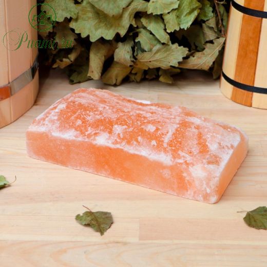 Кирпич из гималайской соли, натуральный, 20х10х5 см, "Добропаровъ"