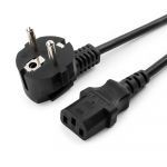 Кабель питания Cablexpert (PC-186), 1.8м, Schuko- C13, 6А, черный, с заземлением