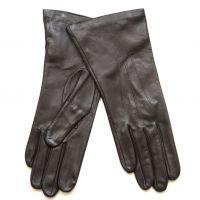 Перчатки демисезонные кожаные женские HRAD 9122 (silk) mocca