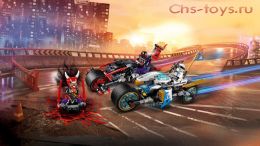 Конструктор LEPIN Ninjago Уличные гонки 06074 (Аналог LEGO Ninja 70639) 345 дет