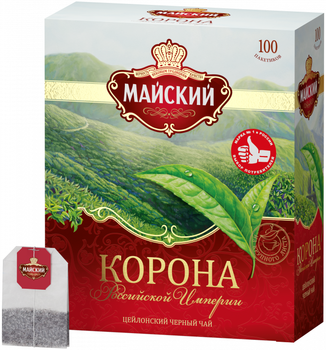 Чай Майский Корона российской империи 100пак*2г