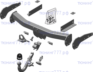 Фаркоп (тсу) Brink, крюк быстросьем, тяга 3.5т