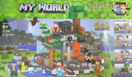 Конструктор LELE Minecraft Добыча руды 4 в 1 33298 (Аналог LEGO Minecraft) 412 дет
