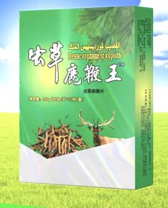 Chongcao Lubian Wang Препарат для мужчин с кордицепсем и пантами оленя , 12 таб
