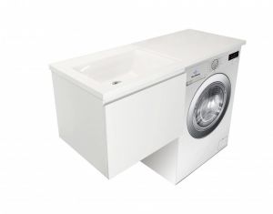 Тумба с умывальником подвесная Эстет Dallas Luxe 120 L один ящик