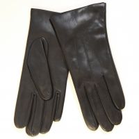 Перчатки зимние кожаные мужские HRAD 9137 (wool) Black