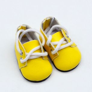 Обувь для кукол - ботиночки 5 см (желтые)