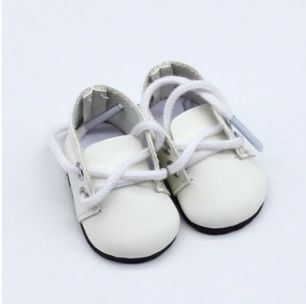 Обувь для кукол - ботиночки 5 см (белые)