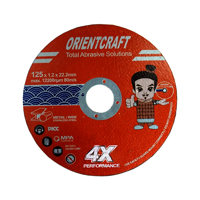 Orientcraft 200.4X Армированный отрезной диск по нержавеющей стали, 125мм. х 1,0мм. х 22,2мм.