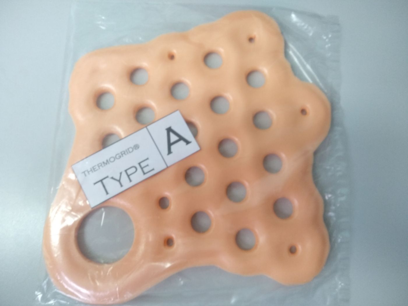 Индивидуальная термоформуемая заготовка ортеза из композита Термогрид  -  тип А