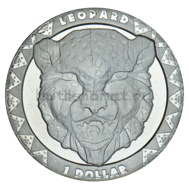 1 доллар 2019 Сьерра-Леоне Леопард (Большая пятерка)
