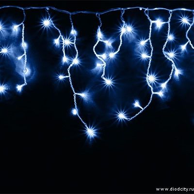 Гирлянда Бахрома, 320 LED, 6х0.7 м, Цвет Свечения Белый Холодный