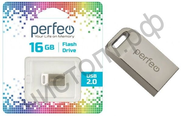 флэш-карта Perfeo 16GB M05 Metal Series
