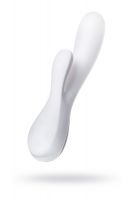 Нереалистичный вибратор Satisfyer Mono Flex, Силикон, Белый, 20,4 см
