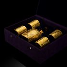 Набор для виски с покрытием золотом 24 карата