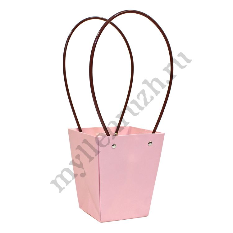 Кашпо-сумочка Розовая, 13*13*16 см.