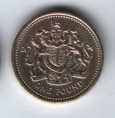 1 фунт 1983 года Великобритания UNC