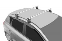 Багажник на крышу Volkswagen Polo 2020-..., Lux, крыловидные дуги