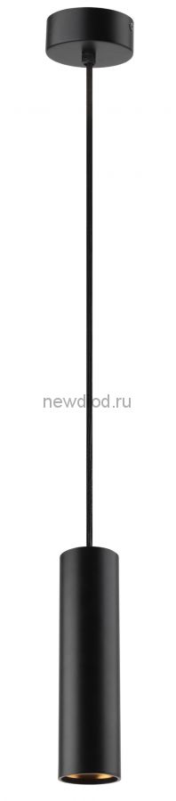 Подсветка PL1 под лампу GU10 BK 300 подвесная D80*300мм черный ЭРА