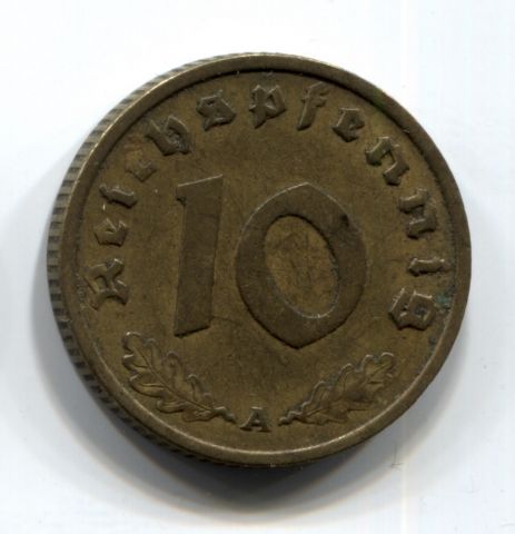 10 пфеннигов 1937 Германия A