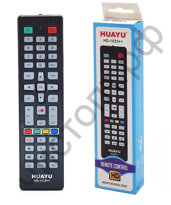 Пульт ТВ универс. HUAYU HD-1033++ (DVB-T2/SAT)