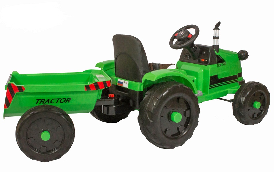 4145. Детский Электромобиль-Трактор TR55 зелёный