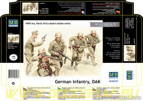 Фигуры Немецкая Пехота, ДАК, в Северной Африке пустыни сражения серии, Комплект N 3
