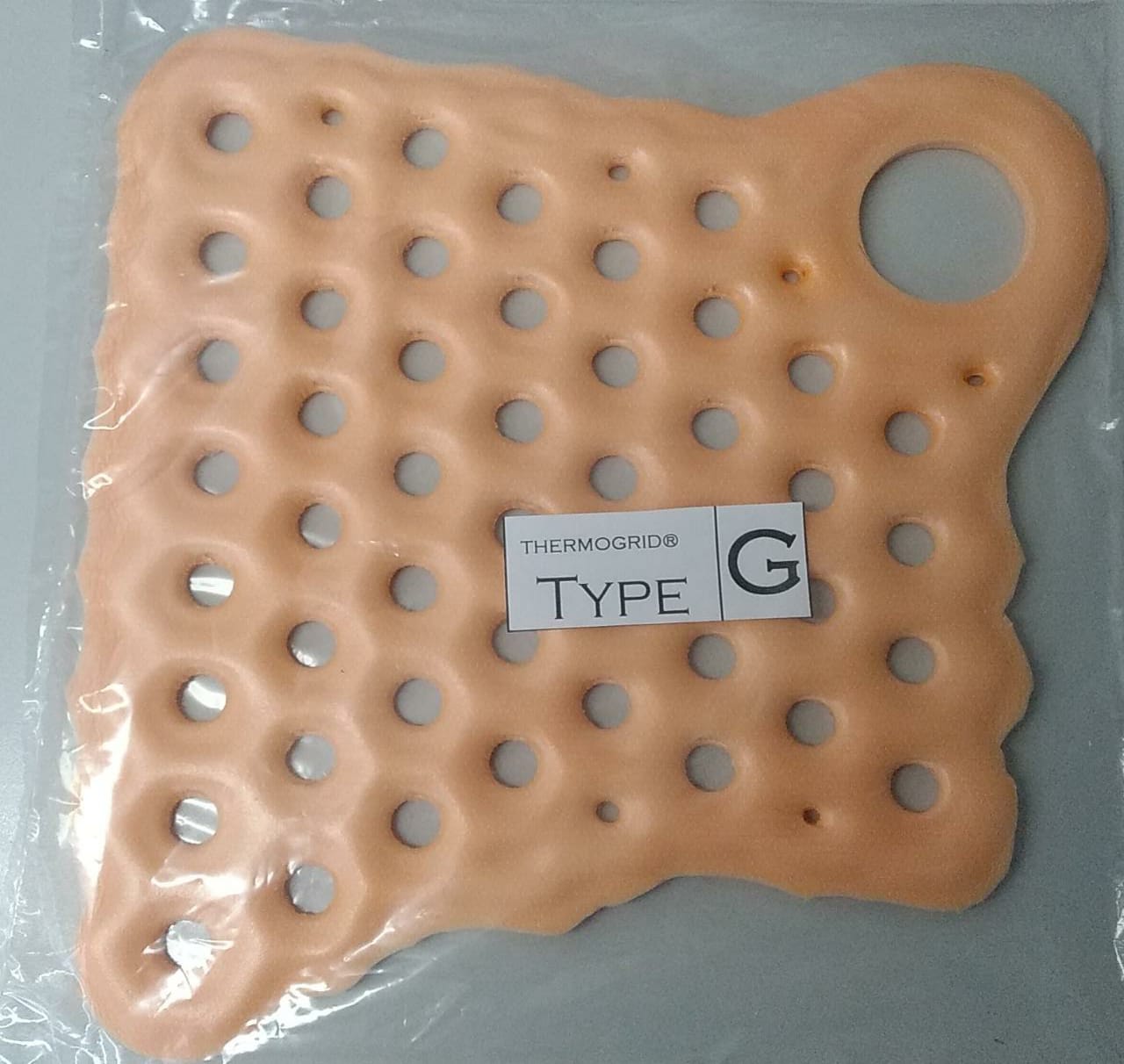 Индивидуальная термоформуемая заготовка ортеза из композита Термогрид  -  тип G