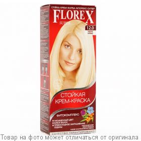 Краска для волос Florex-Super КЕРАТИН 12,0 Ультра-блонд, шт