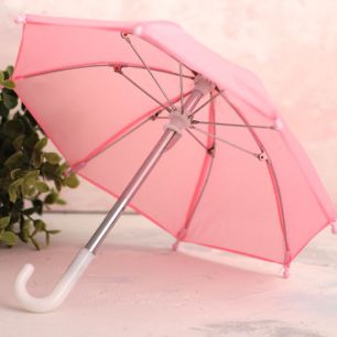 Зонтик для куклы - Розовый - 22 см.