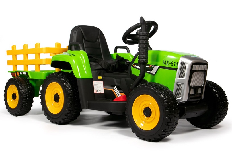 4169. Детский Электромобиль-Трактор TR77 зелёный