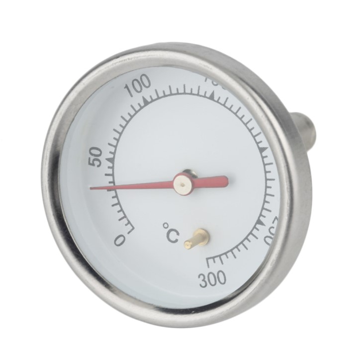 Термометр из нержавеющей стали для измерения температуры 0 - 300 градусов.Гриль.Коптильни.Барбекю.