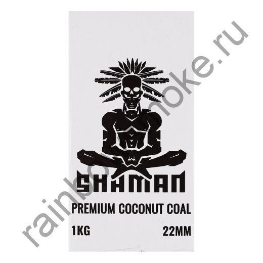 Уголь кокосовый для кальяна Shaman 22мм (96шт)