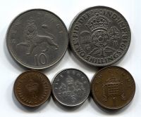 Набор монет Великобритания 1948-2000 5 шт. НАБ БРИТ-001