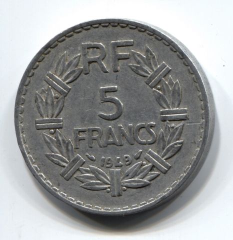 5 франков 1949 Франция