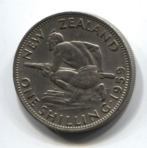 1 шиллинг 1959 Новая Зеландия