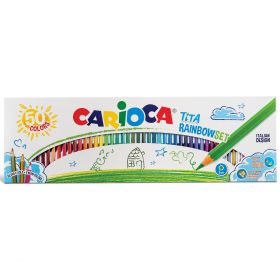 Набор цветных карандашей Carioca Tita Rainbowset, 50 цветов
