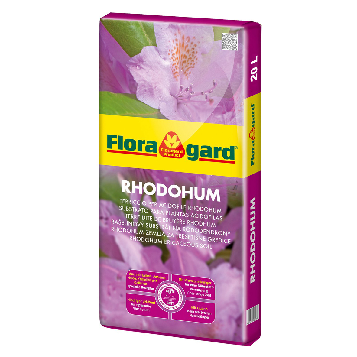 Торфяной субстрат для рододендронов, азалий и т.д. Floragard Rhodohum